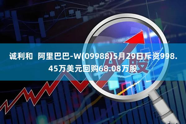 诚利和  阿里巴巴-W(09988)5月29日斥资998.45万美元回购68.08万股